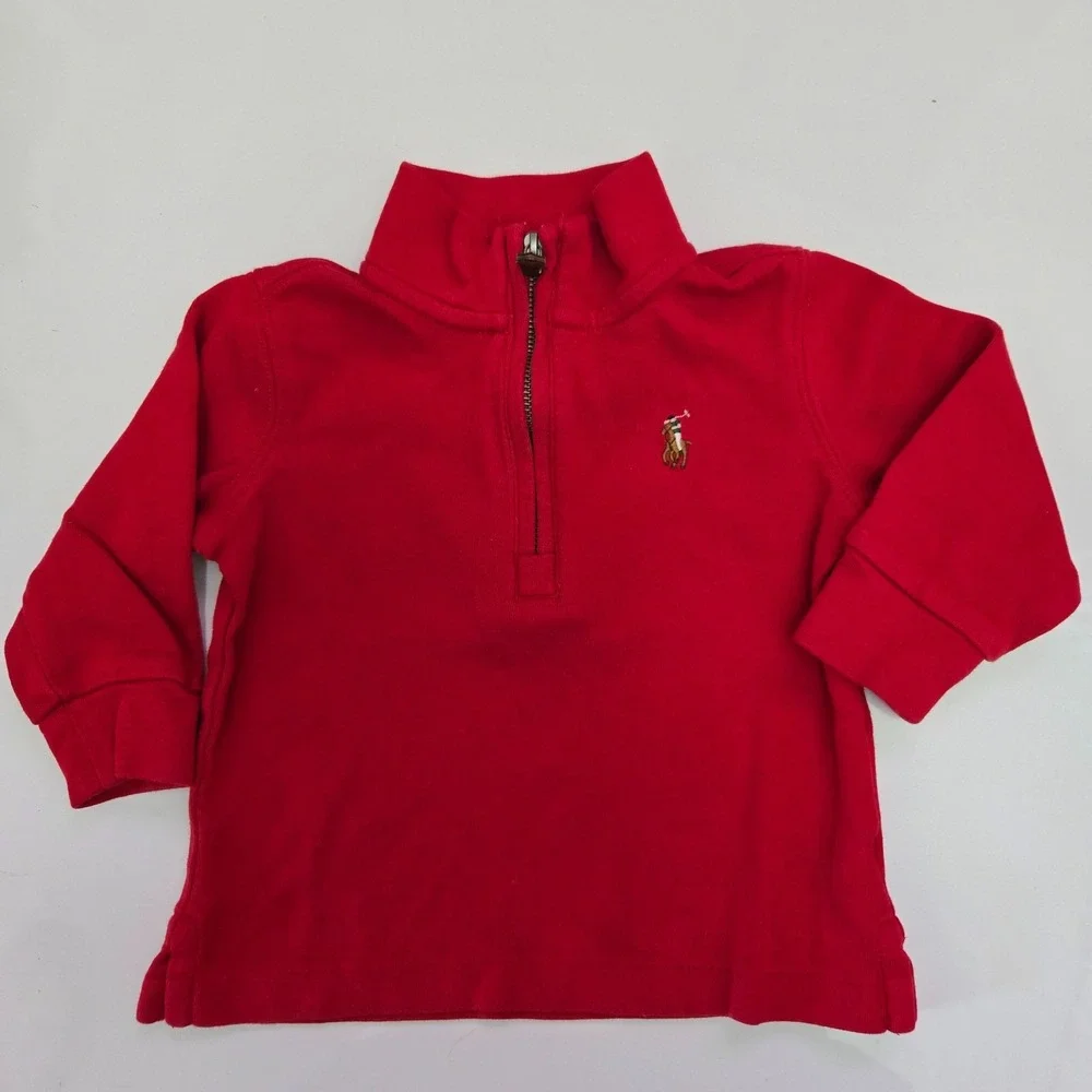 Ralph Lauren Baby Boy Clothing Lot 5 Piece‎ Set Sweaters 9M, Top & Short 3M
